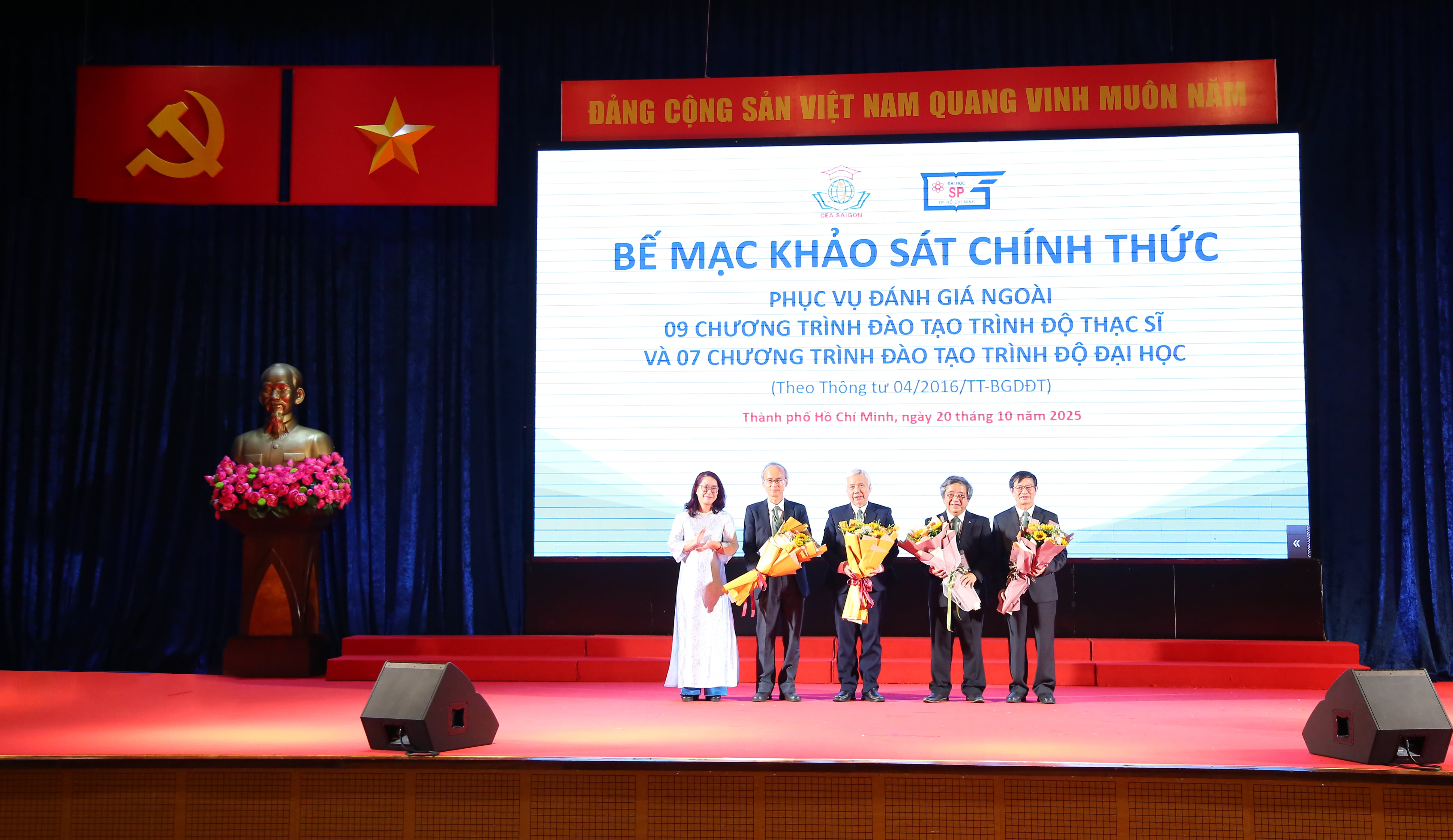 BẾ MẠC ĐỢT KHẢO SÁT CHÍNH THỨC PHỤC VỤ ĐÁNH GIÁ CHẤT LƯỢNG 16 CHƯƠNG TRÌNH ĐÀO TẠO TẠI HCMUE